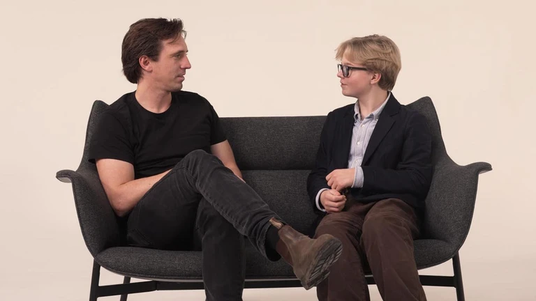 David Madsen fra Medierådet for Børn og Unge og børneværten Sigurd.